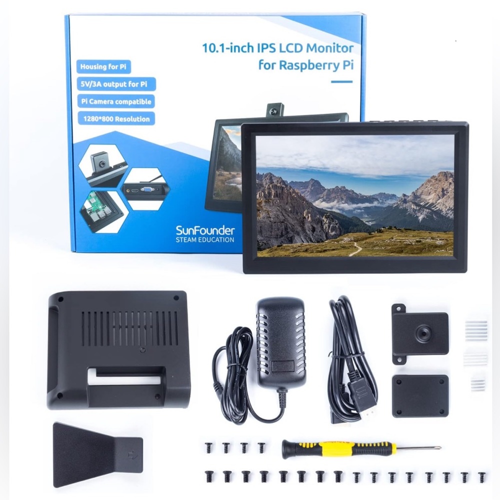 10.1'' Screen for Raspberry Pi Portable Laptop Monitor